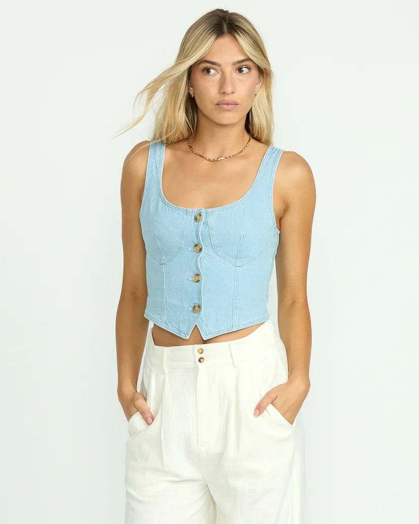Sunwashed Sleeveless Top