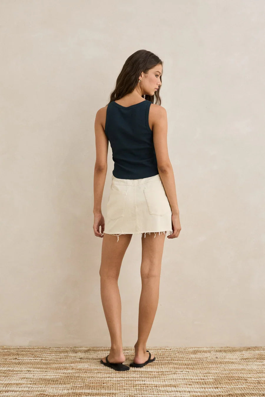 Prairie Mini Skirt Natural