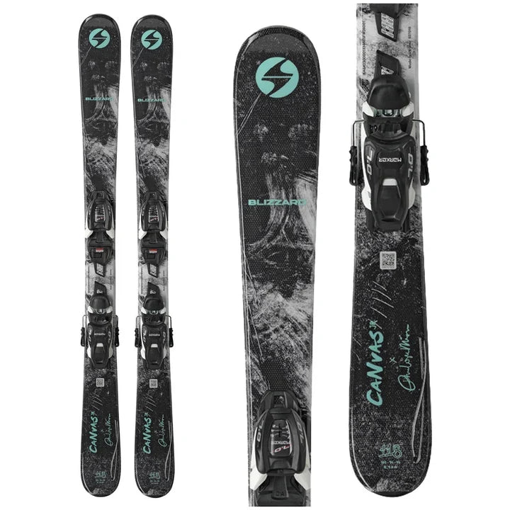 Canvas Jr Skis + 4.5 Bindings